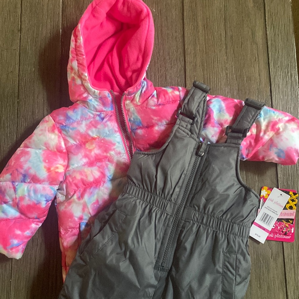 NWT 12M Winter Coat & Bibs